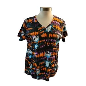 Disney Nightmare Before Christmas Scrub Top